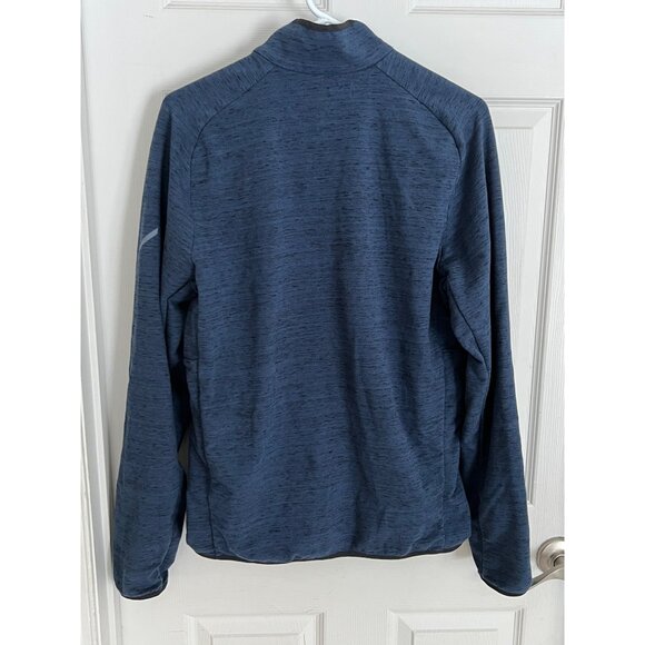 Hill City Full Zip Athletic Jacket Heather Dark Blue Mens Medium Athletic Active - Picture 5 of 8